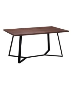 HANSON Table 160x90cm Dark Walnut (Black Paint)