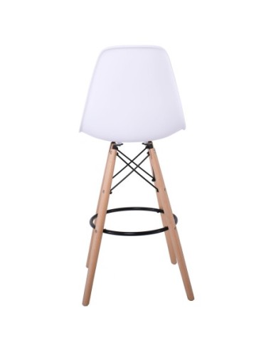 ART Wood Bar Stool PP White