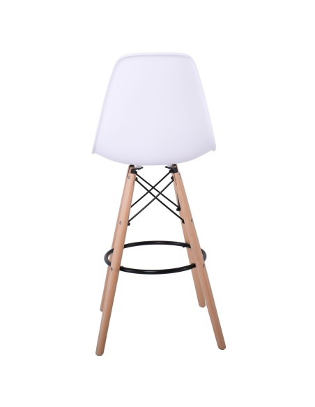 ART Wood Bar Stool PP White