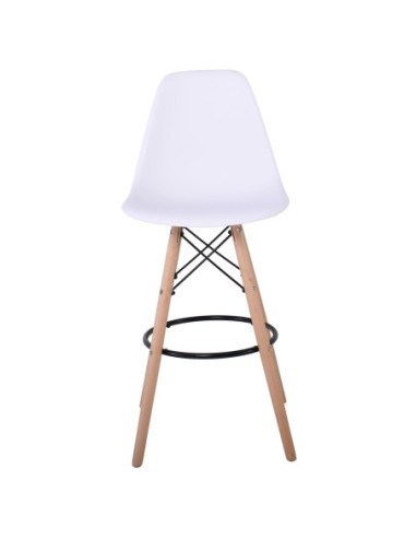 ART Wood Bar Stool PP White