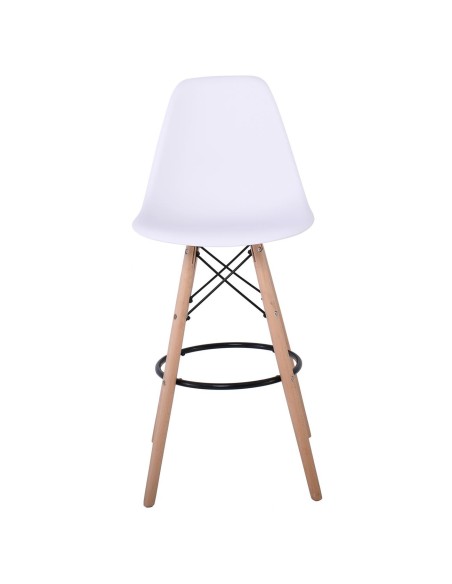 ART Wood Bar Stool PP White
