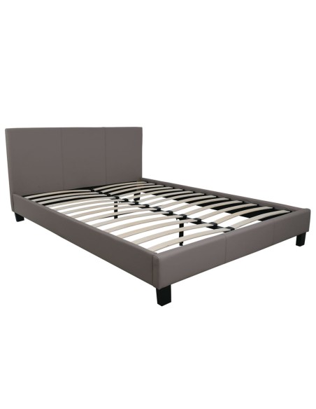 WILTON Bed (for Mattress 150x200cm) Pu Cappuccino