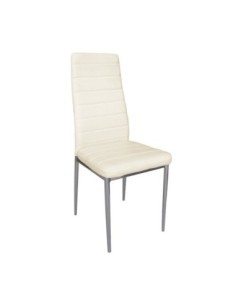 JETTA Chair Cream Pvc 4pcs/ctn (Silver paint)