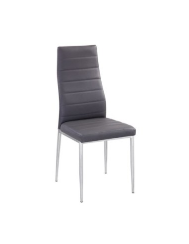 JETTA Chair Grey Pvc (Chromed)