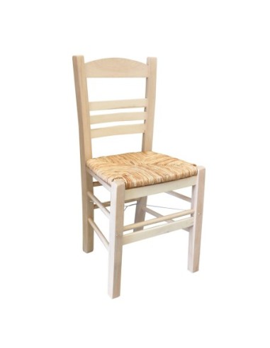 ΣΙΦΝΟΣ Καρέκλα Οξιά Άβαφη με Ψάθα...