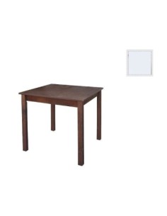 ΤΑVERNA Table 80x80 Impregnation Lacquer White K/D
