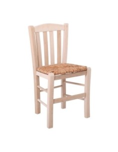 CASA Chair Unpainted with Rush Seat