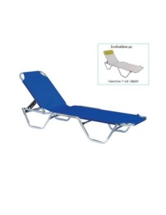 CRETA Alu Lounger, Blue...