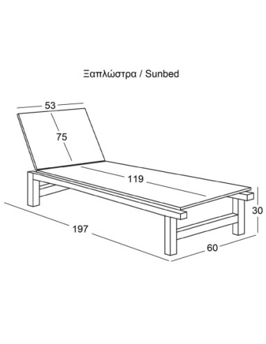 CRETA Alu Lounger, White Textilene