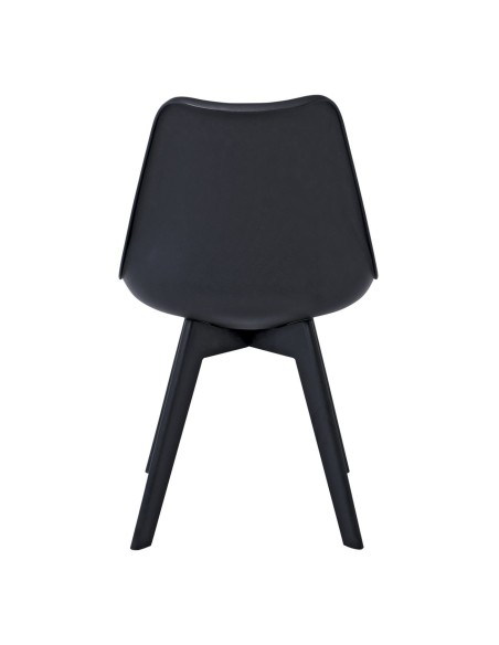 MARTIN-II Chair PP Black (assembled cushion)