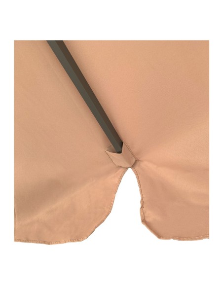 ΟΜΠΡΕΛΑ Αλουμινίου Σκελετός Ανθρακί - Ύφασμα Μπεζ