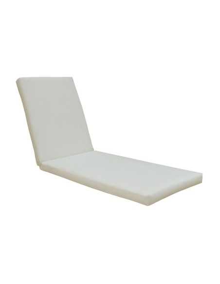 SUNLOUNGER Cushion Ecru Fabric (Water Repellent) 196x60-7 Velcro