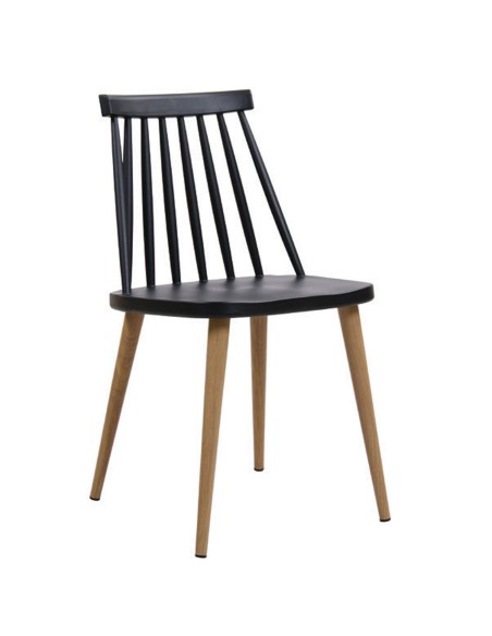 LAVIDA Chair Metal Natural, PP Black
