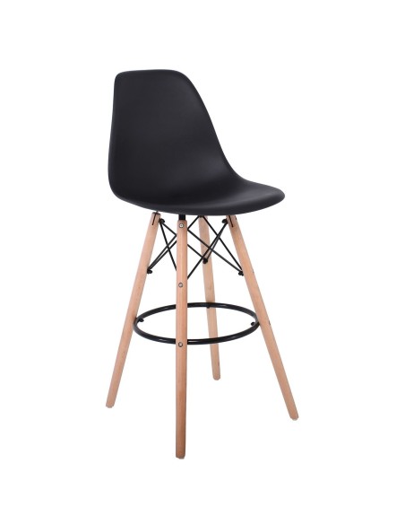 ART Wood Bar Stool PP Black