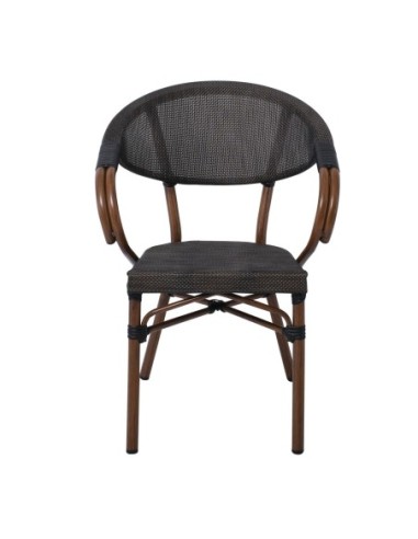COSTA Armchair Alu Walnut-Textilene...