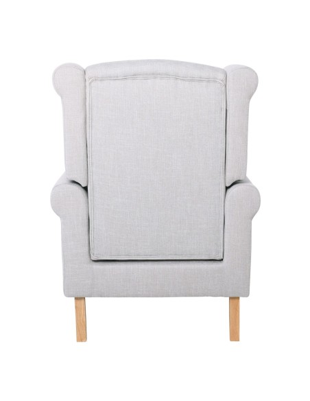 ROSY Armchair Natural - Cream (Ecru) Fabric