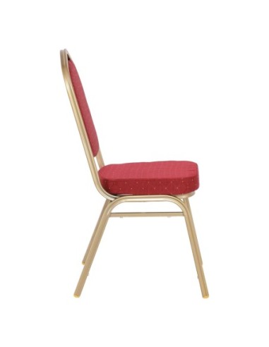 HILTON Banquet chair-Light Gold Metal...