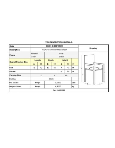 NEXUS Πολυθρόνα Κήπου Βεράντας,...