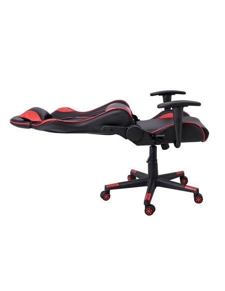 BF8050 Gaming Πολυθρόνα Γραφείου, Ανάκλιση Πλάτης έως 90°, Pu Μαύρο - Κόκκινο