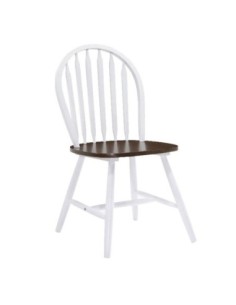 SALLY Chair White/Walnut