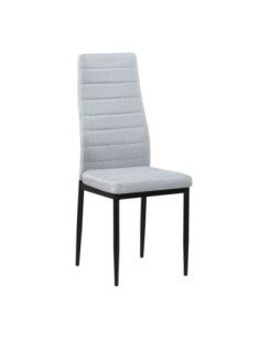 JETTA Chair Light Grey Fabric (Black paint)