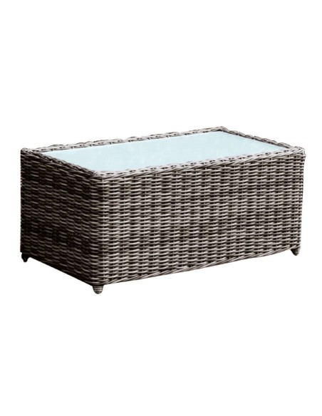 ARIZONA Coffee Table 100x50 Grey-Brown Wicker