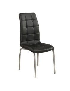MELVA Chair Metal Chrome/Pu Black