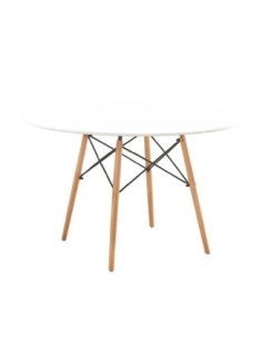 ART Wood Table D.120cm White