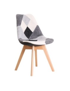 MARTIN PP Chair, Fabric Patchwork B&W