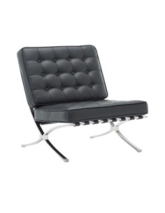 BARCELONA Type Chair Black Pu