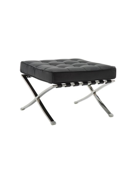 BARCELONA Type Ottoman Black Pu