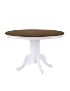 NIRVANA Table D106+30cm White/Walnut