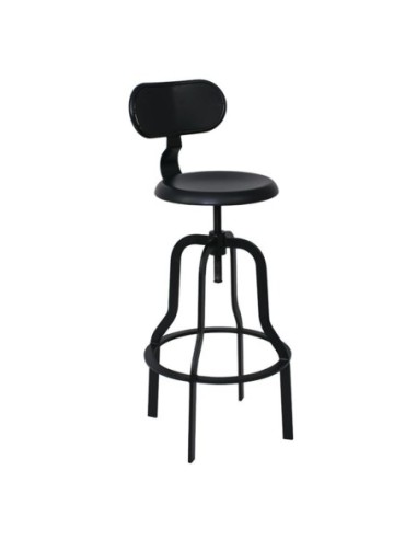 BRUNO Bar Stool Steel Black