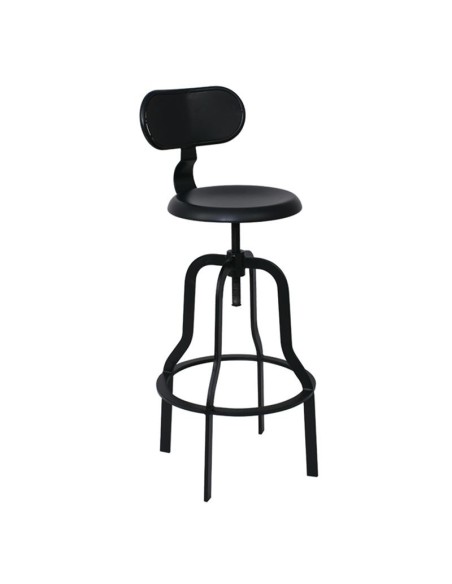 BRUNO Bar Stool Steel Black