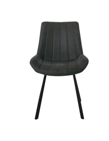 MATT Chair Black Metal-Suede...
