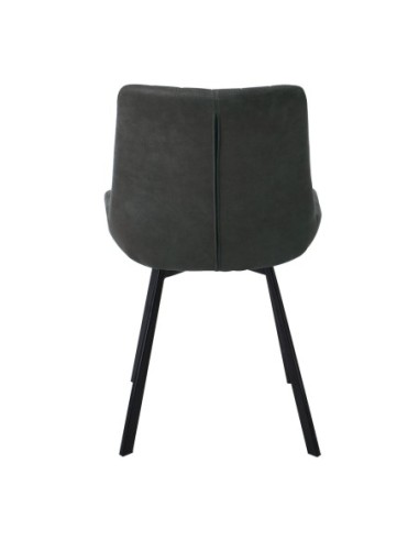 MATT Chair Black Metal-Suede...