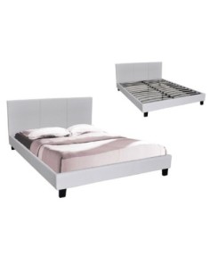 WILTON Bed (for Mattress 90x190cm) Pu White