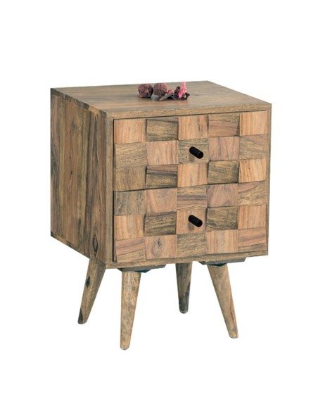 TEKA Bedside 40x35x55 Acacia Natural Finish