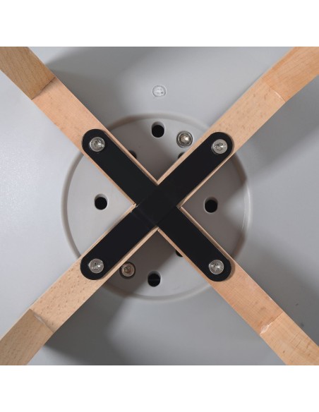 MARTIN Chair PP Grey (Metal cross) - not assembled cushion