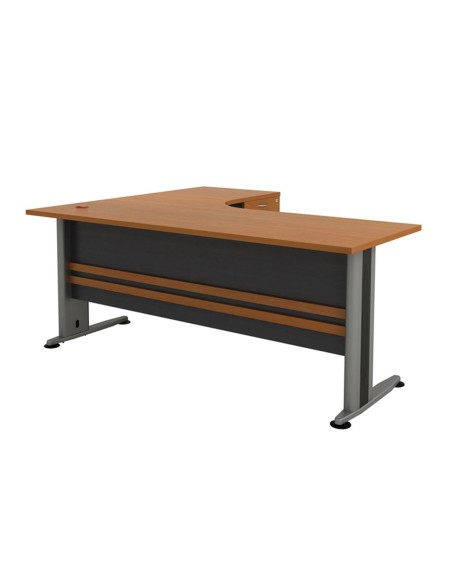 Desk (Right) SUPERIOR COMPACT 180x70-150x60cm DG-Cherry