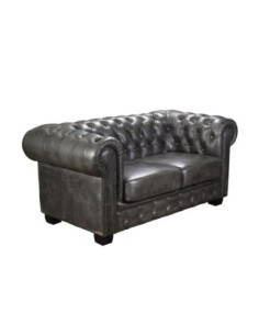 CHESTERFIELD-689 2-S Leather Antique Grey