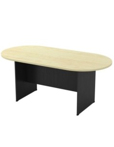 Conference-A Oval Table 180x90 DG/Beech