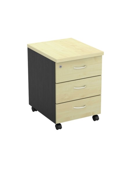 Mobile Pedestal-Α (3-Drawers) 40x48x56cm DG-Beech
