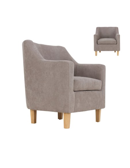 BETA Armchair Light Brown Fabric