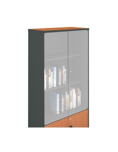 Γυάλινες πόρτες Βιβλιοθήκης-Α Γραφείου