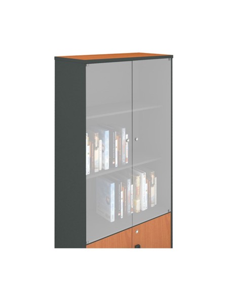 Γυάλινες πόρτες Βιβλιοθήκης-Α Γραφείου