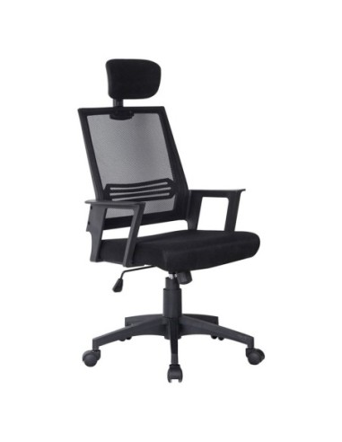 BF2008 Manager Armchair Black Mesh