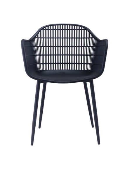 BERRY Armchair Metal Black-PP-UV Black