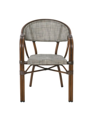 VEGERA Armchair Alu Walnut-Textilene...