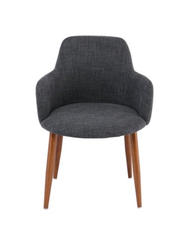 SOUL Armchair Walnut Color Metal-Grey...